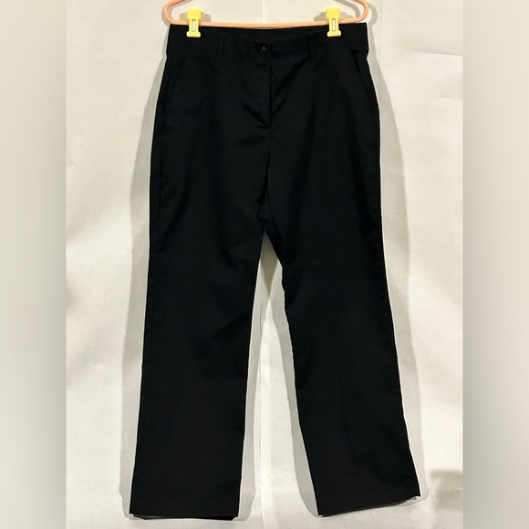 Women’s black pants Land’s End size 10 cotton/polyester Oeko-Tex certified - Picture 1 of 6